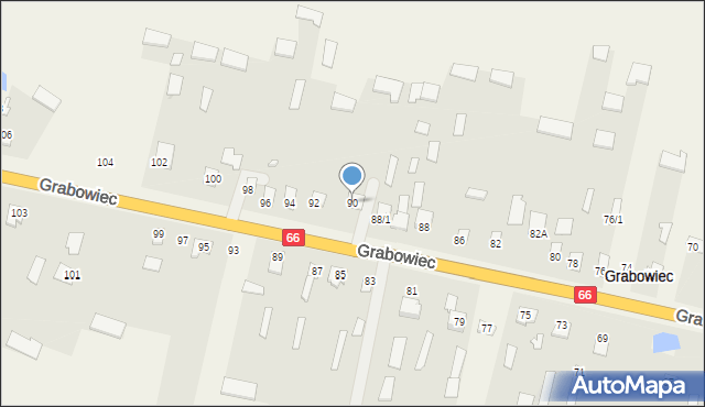 Grabowiec, Grabowiec, 90, mapa Grabowiec