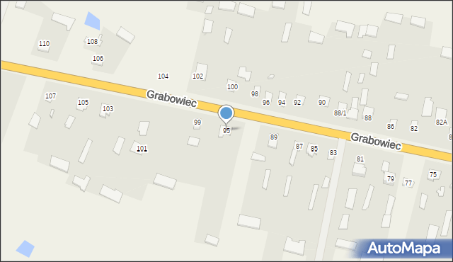 Grabowiec, Grabowiec, 95, mapa Grabowiec