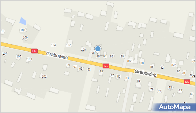 Grabowiec, Grabowiec, 96, mapa Grabowiec