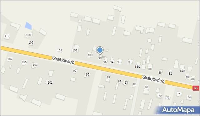 Grabowiec, Grabowiec, 98, mapa Grabowiec