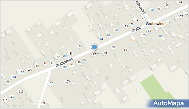 Grabowiec, Grabowiec, 95, mapa Grabowiec