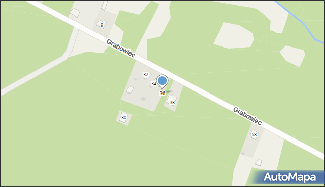 Grabowiec, Grabowiec, 36, mapa Grabowiec