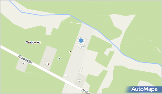 Grabowiec, Grabowiec, 7, mapa Grabowiec