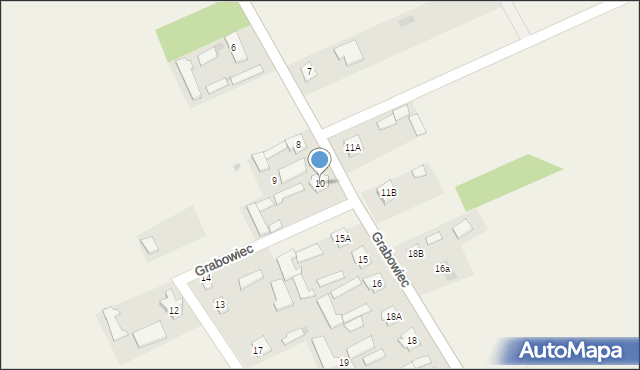 Grabowiec, Grabowiec, 10, mapa Grabowiec