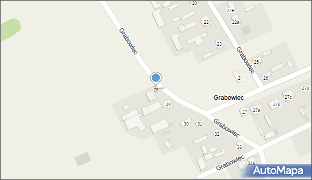 Grabowiec, Grabowiec, 28, mapa Grabowiec