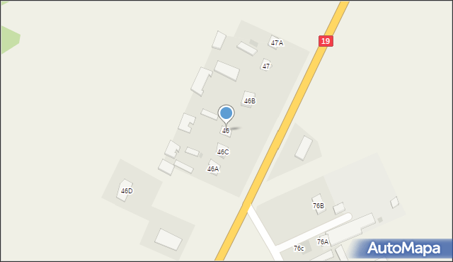 Grabowiec, Grabowiec, 46, mapa Grabowiec