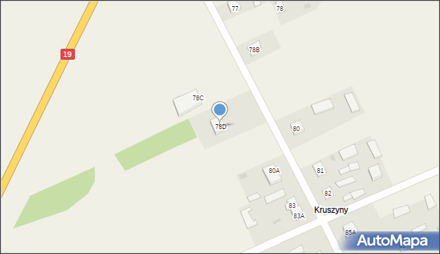 Grabowiec, Grabowiec, 78D, mapa Grabowiec