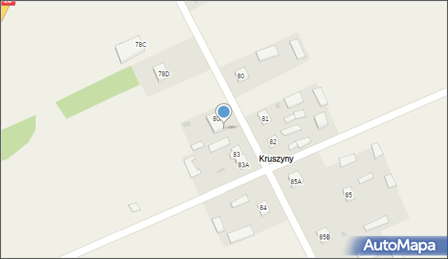 Grabowiec, Grabowiec, 80B, mapa Grabowiec