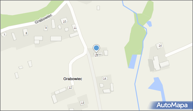 Grabowiec, Grabowiec, 15, mapa Grabowiec