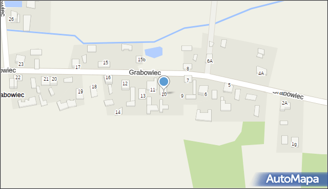 Grabowiec, Grabowiec, 10, mapa Grabowiec