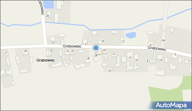 Grabowiec, Grabowiec, 18, mapa Grabowiec