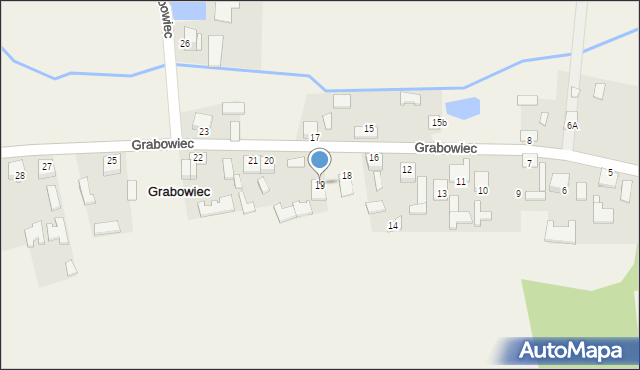 Grabowiec, Grabowiec, 19, mapa Grabowiec