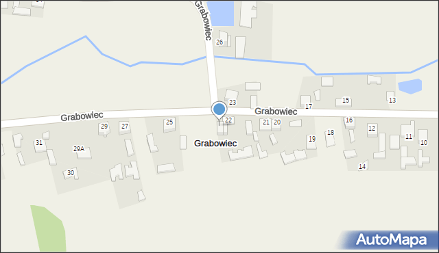 Grabowiec, Grabowiec, 22A, mapa Grabowiec