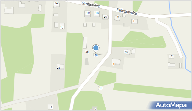 Grabowiec, Grabowiec, 2h, mapa Grabowiec