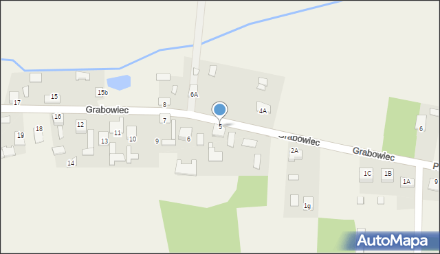 Grabowiec, Grabowiec, 5, mapa Grabowiec