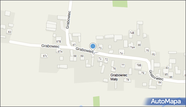 Grabowiec, Grabowiec, 70, mapa Grabowiec