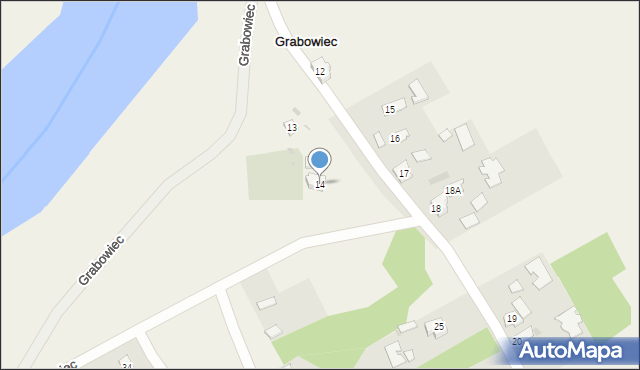 Grabowiec, Grabowiec, 14, mapa Grabowiec