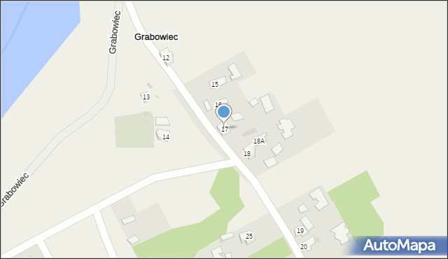 Grabowiec, Grabowiec, 17, mapa Grabowiec