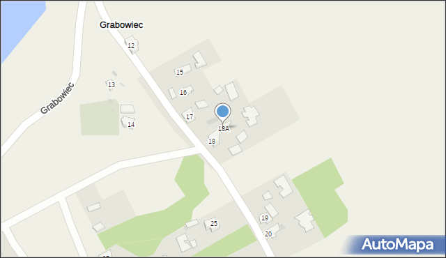 Grabowiec, Grabowiec, 18A, mapa Grabowiec