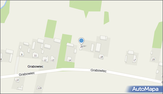 Grabowiec, Grabowiec, 15, mapa Grabowiec