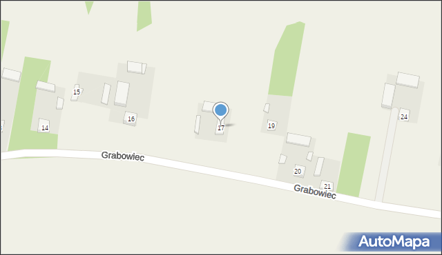 Grabowiec, Grabowiec, 17, mapa Grabowiec