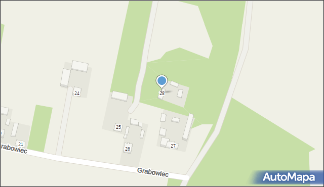 Grabowiec, Grabowiec, 28, mapa Grabowiec