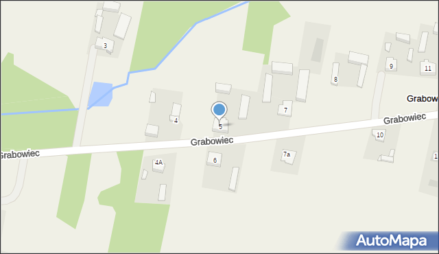 Grabowiec, Grabowiec, 5, mapa Grabowiec