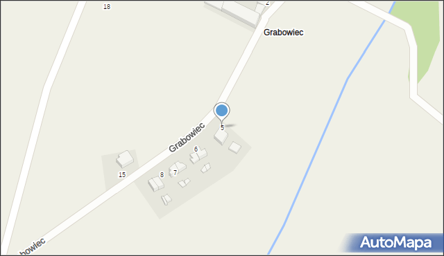 Grabowiec, Grabowiec, 5, mapa Grabowiec