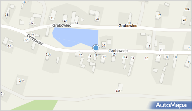 Grabowiec, Grabowiec, 18, mapa Grabowiec