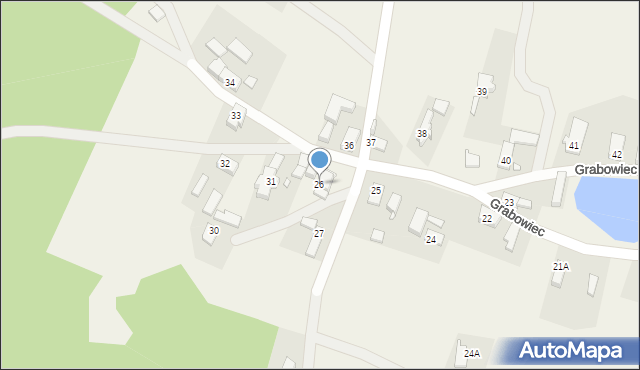 Grabowiec, Grabowiec, 26, mapa Grabowiec