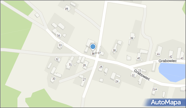 Grabowiec, Grabowiec, 36, mapa Grabowiec