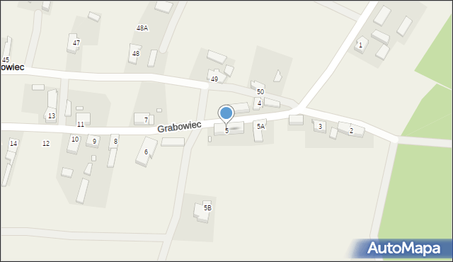 Grabowiec, Grabowiec, 5, mapa Grabowiec