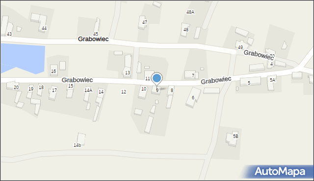 Grabowiec, Grabowiec, 9, mapa Grabowiec