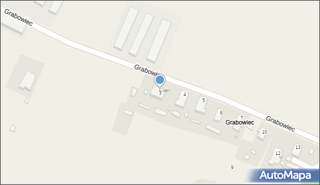 Grabowiec, Grabowiec, 3, mapa Grabowiec