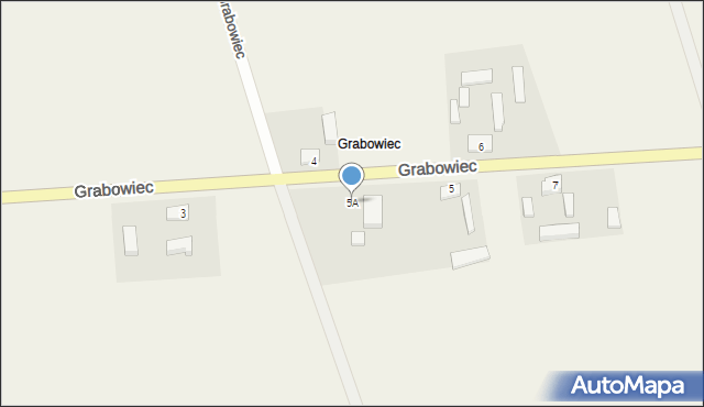 Grabowiec, Grabowiec, 5A, mapa Grabowiec