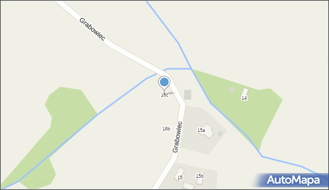 Grabowiec, Grabowiec, 16c, mapa Grabowiec