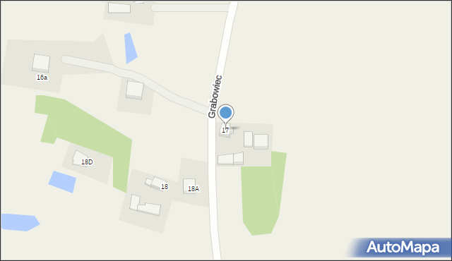 Grabowiec, Grabowiec, 17, mapa Grabowiec