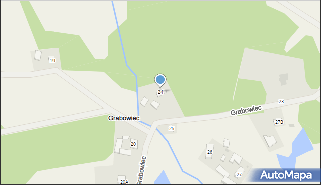 Grabowiec, Grabowiec, 24, mapa Grabowiec