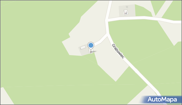 Grabowiec, Grabowiec, 10, mapa Grabowiec