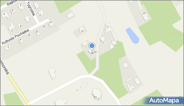Grabowiec, Grabowiec, 1a, mapa Grabowiec