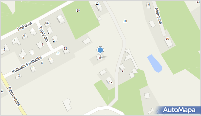 Grabowiec, Grabowiec, 1c, mapa Grabowiec