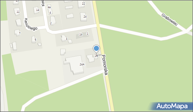 Grabowiec, Grabowiec, 26, mapa Grabowiec