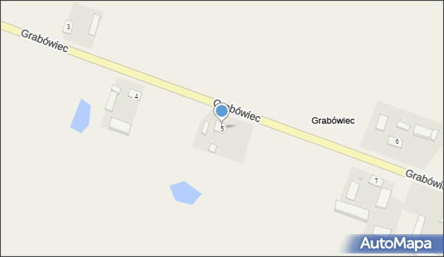 Grabówiec, Grabówiec, 5, mapa Grabówiec