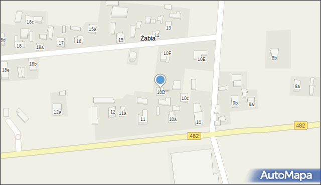 Grabowiec, Grabowiec, 10D, mapa Grabowiec
