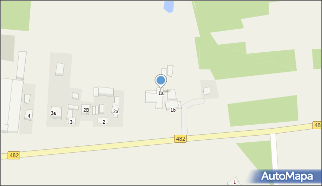 Grabowiec, Grabowiec, 1a, mapa Grabowiec