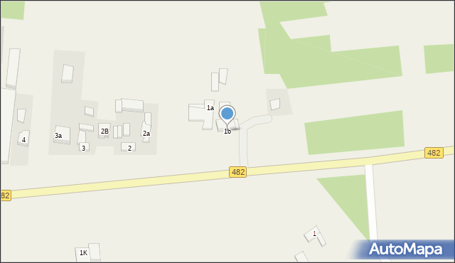 Grabowiec, Grabowiec, 1b, mapa Grabowiec