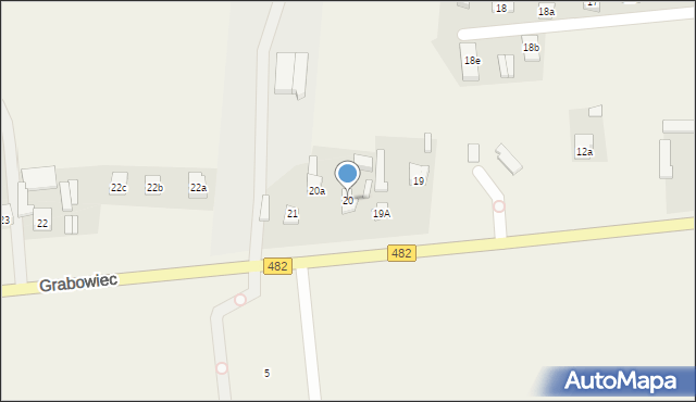 Grabowiec, Grabowiec, 20, mapa Grabowiec