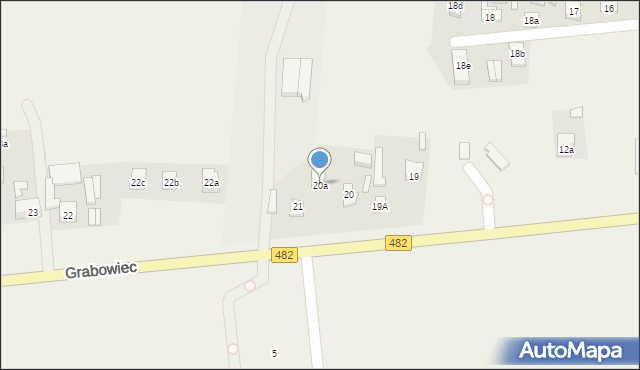 Grabowiec, Grabowiec, 20a, mapa Grabowiec