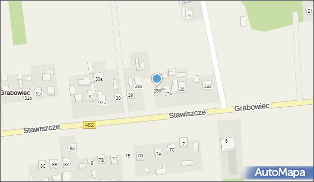 Grabowiec, Grabowiec, 28b, mapa Grabowiec
