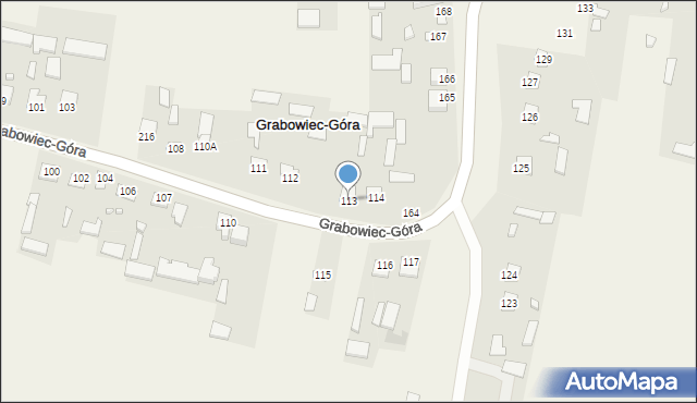 Grabowiec-Góra, Grabowiec-Góra, 113, mapa Grabowiec-Góra